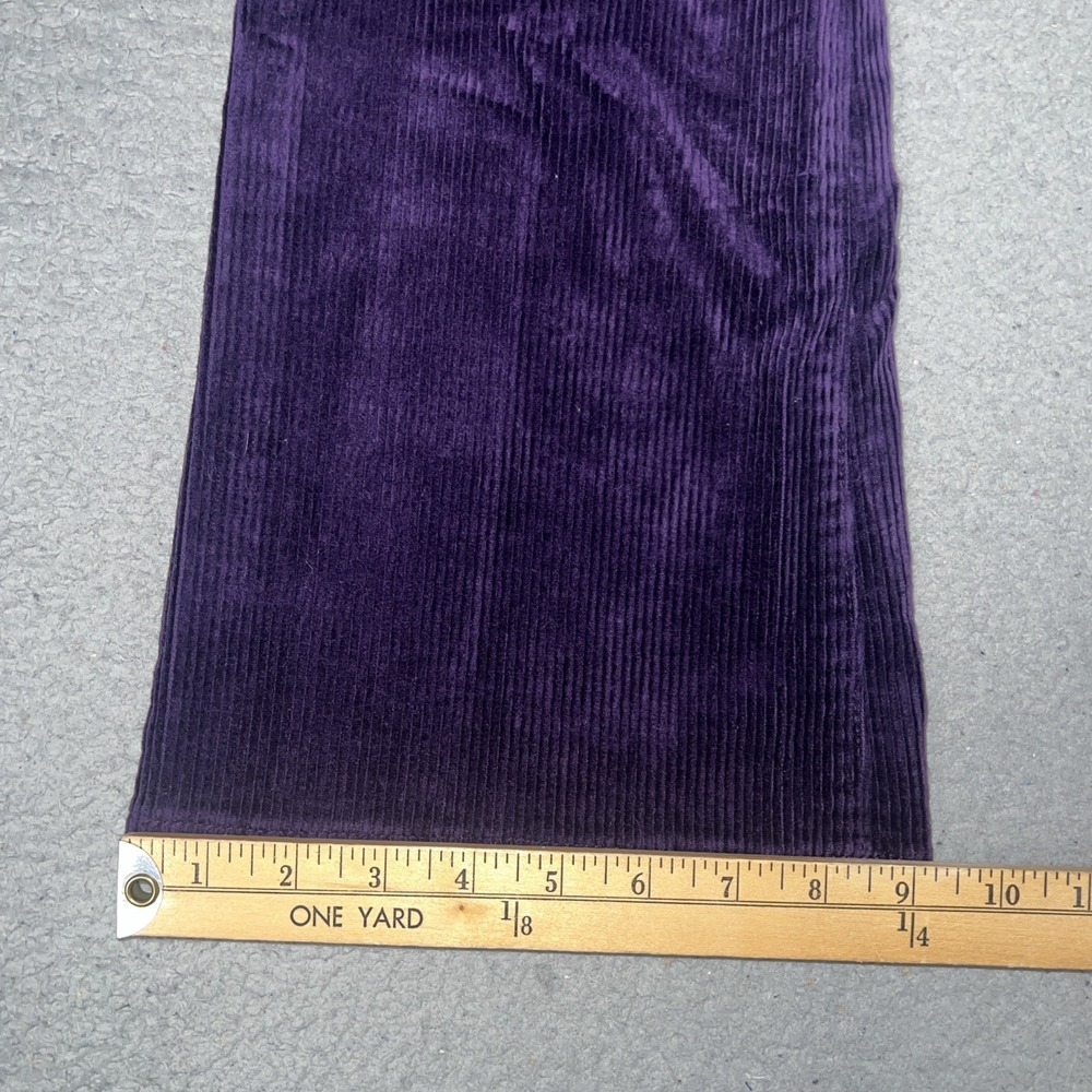 VTG Lauren Jeans Co. Pants Womens Sz 6 (29 x 31) Purple Corduroy Cords Flare Y2K - Picture 7 of 10